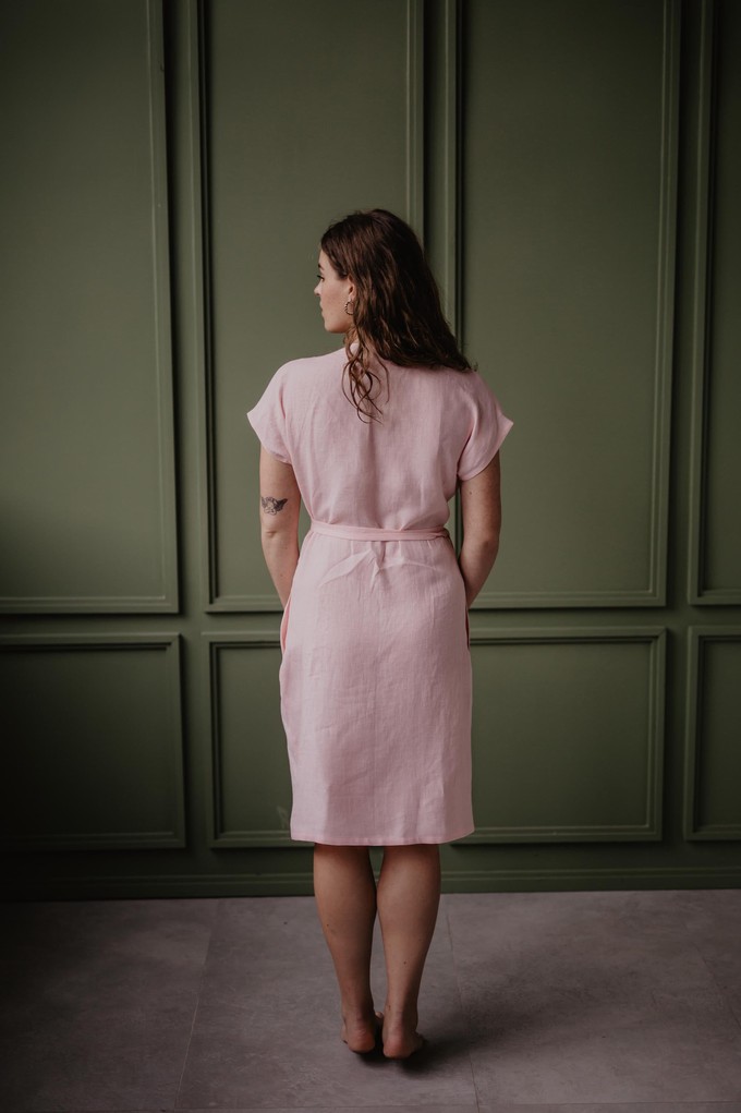 Linen dress OLIVIA in Cotton Candy size 1  | sale from AmourLinen