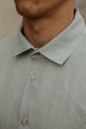 HECTOR shirt in Sage Green from AmourLinen