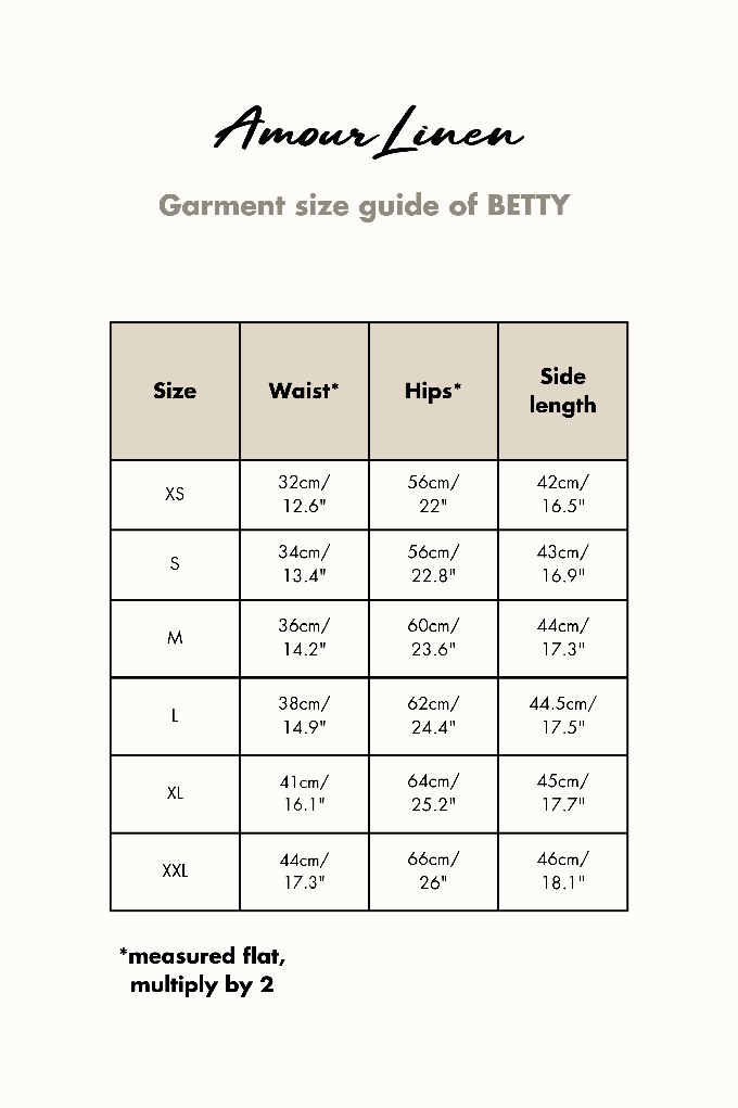 BETTY shorts in Sage Green | sale from AmourLinen