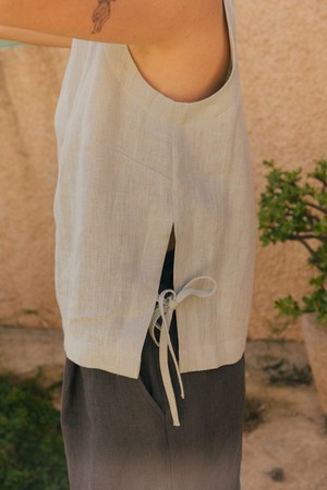 ROSIE top in Sage Green from AmourLinen
