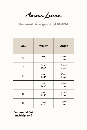 Mona maxi linen skirt in Mocha Gingham from AmourLinen