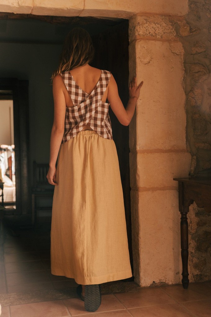 MONA skirt in Mustard from AmourLinen