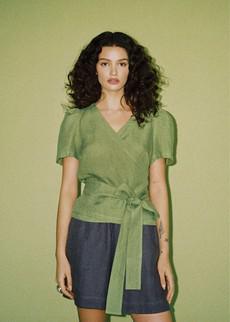 Elisa Wrap Top via AmourLinen