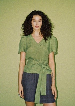 Elisa Wrap Top from AmourLinen