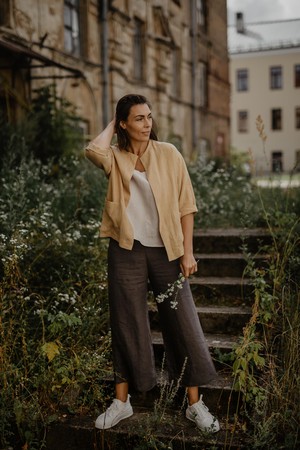 KYIV jacket in Mustard from AmourLinen