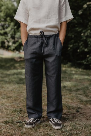 ADONIS pants in Charcoal from AmourLinen