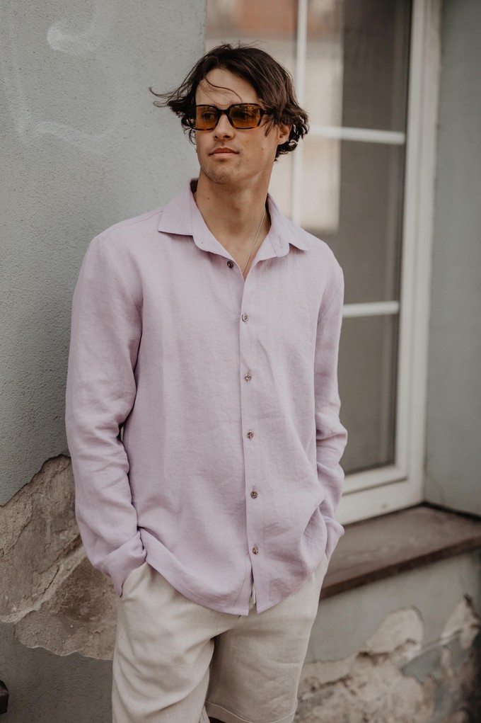 Classic linen shirt HECTOR | ARCHIVE SALE from AmourLinen