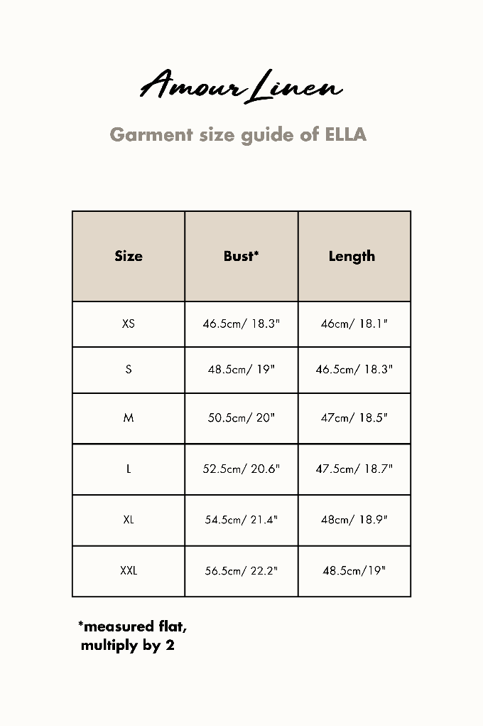 Ella pinafore linen top in Green Gingham from AmourLinen