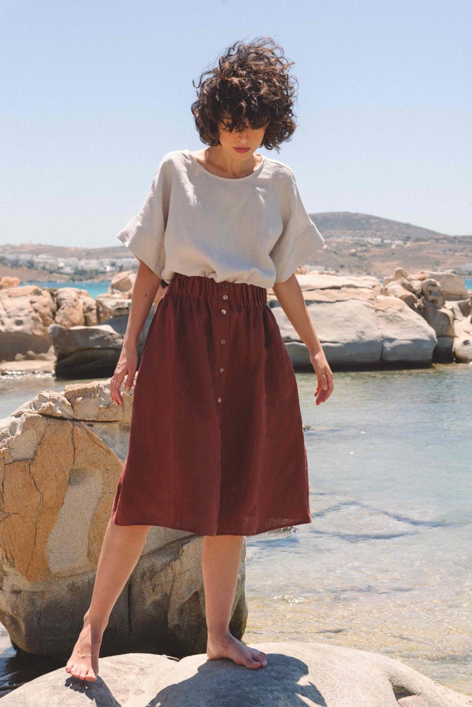 PORTO top in Cream from AmourLinen