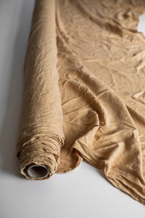 Mustard 95" / 240 cm linen fabric from AmourLinen