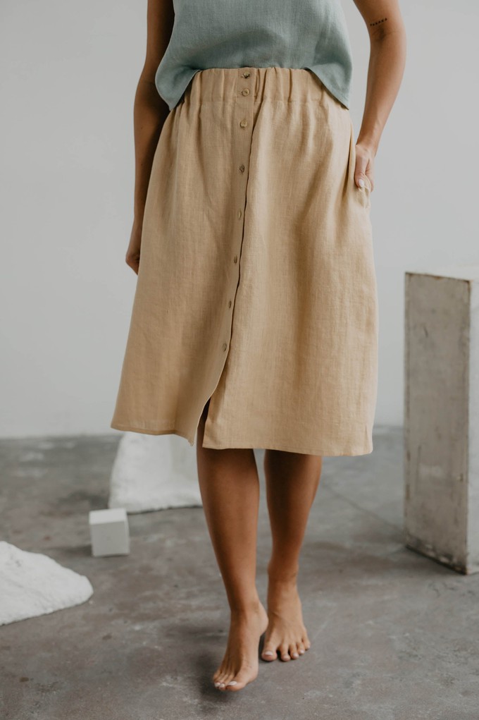 DAISY skirt in Rosy Brown | sale from AmourLinen