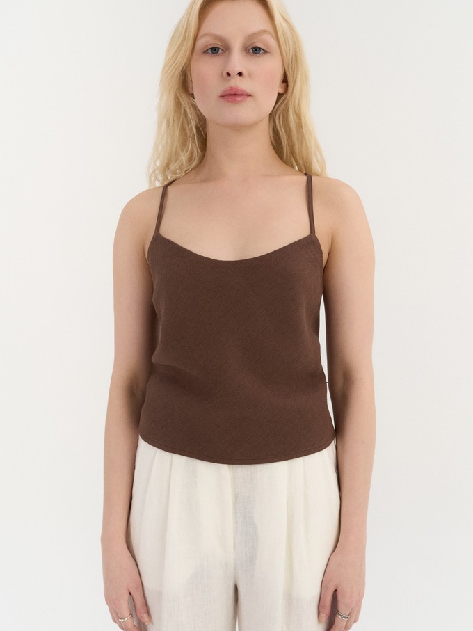 Ava Lace-Back Top from AmourLinen
