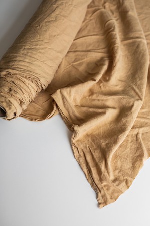 Mustard 95" / 240 cm linen fabric from AmourLinen
