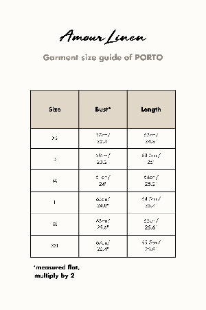 Porto oversized linen top in Cream from AmourLinen
