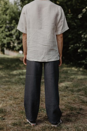 ADONIS pants in Charcoal from AmourLinen