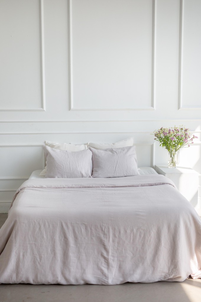 Linen bedding set in Cream from AmourLinen