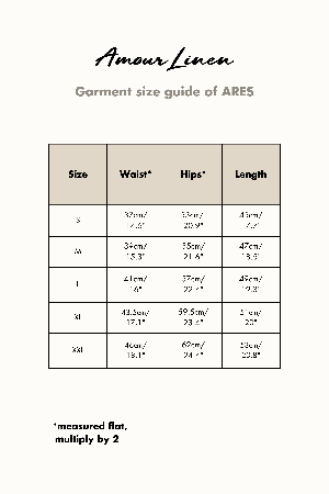 ARES shorts in Rosy Brown from AmourLinen