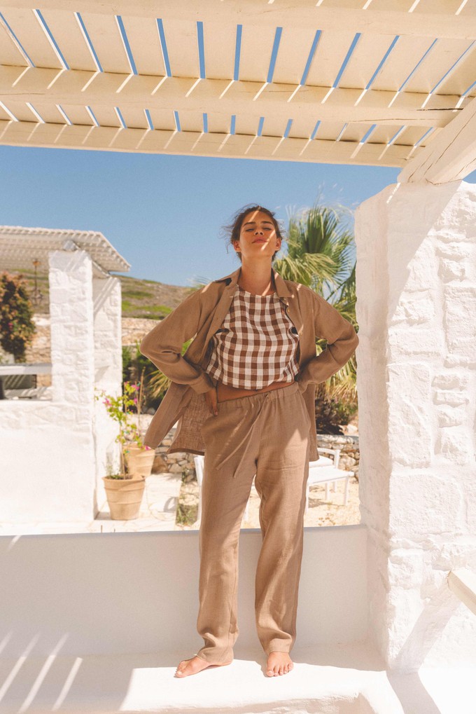 Suit set SAHARA in Rosy Brown from AmourLinen