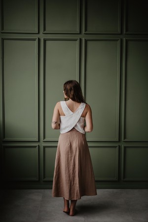 Linen wrap skirt IRIS from AmourLinen