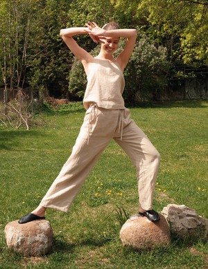 Gaia Tie Pants from AmourLinen