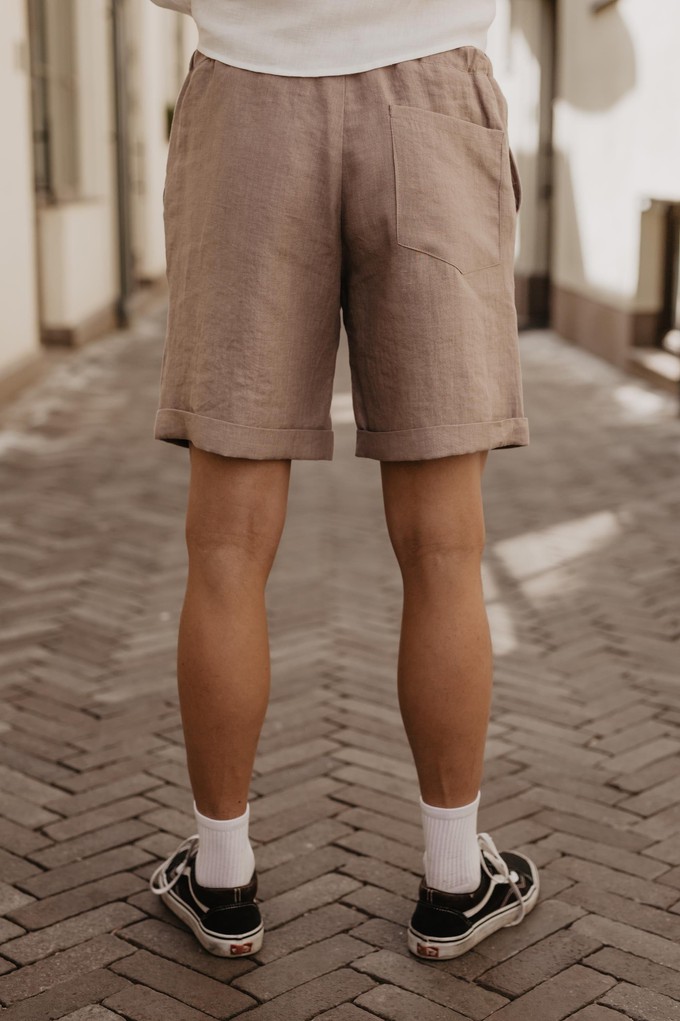 ARES shorts in Rosy Brown from AmourLinen