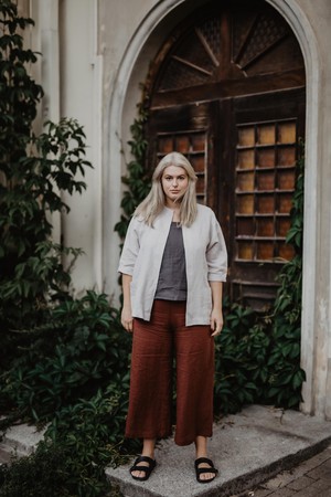 KYIV jacket in Cream from AmourLinen