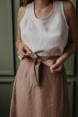 IRIS skirt in Rosy Brown from AmourLinen