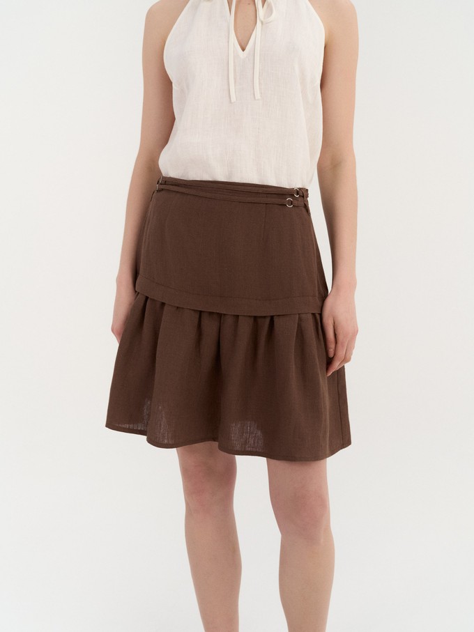 Ravena Gathered Skirt from AmourLinen