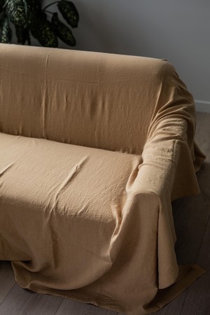 Linen couch cover from AmourLinen Linen couch cover from AmourLinen