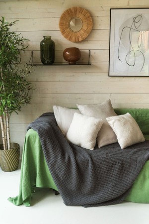 Linen couch cover from AmourLinen Linen couch cover from AmourLinen