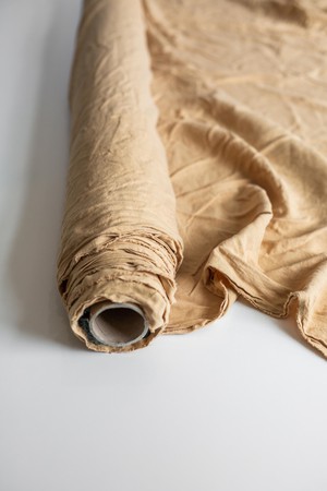 Mustard 95" / 240 cm linen fabric from AmourLinen