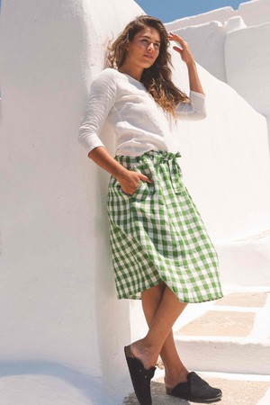 Bergen Mid Length Skirt from AmourLinen
