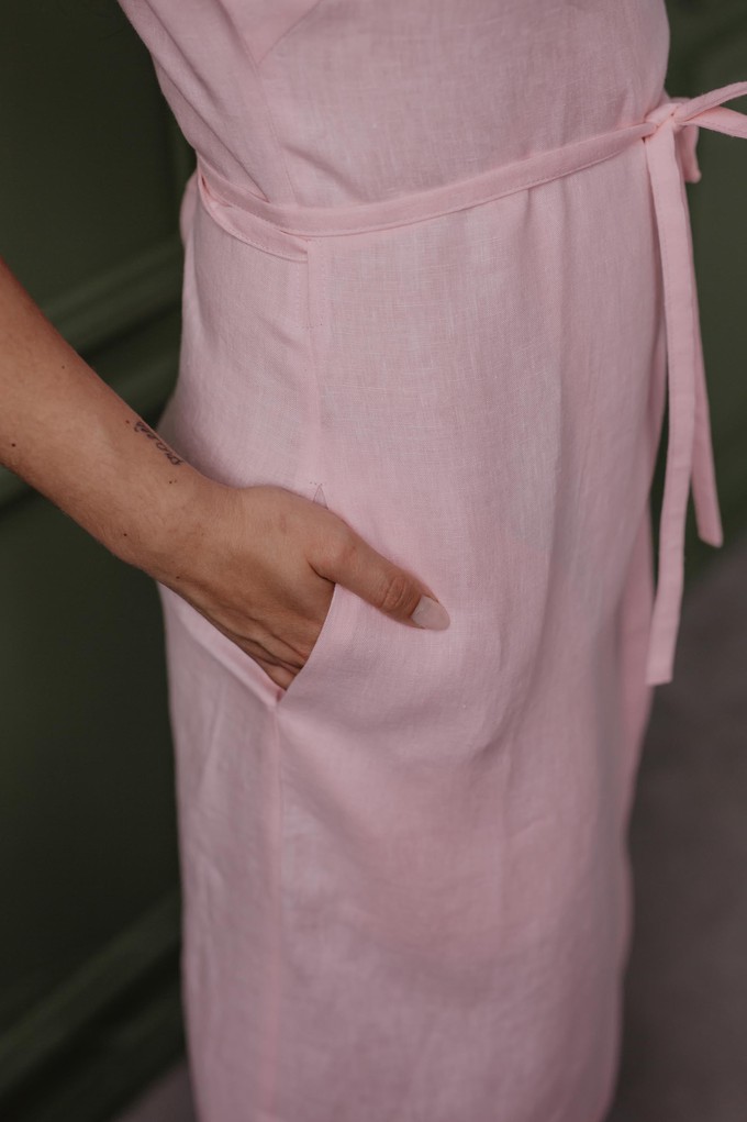 Linen dress OLIVIA in Cotton Candy size 1  | sale from AmourLinen