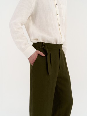 Enzo Pleated Pants from AmourLinen