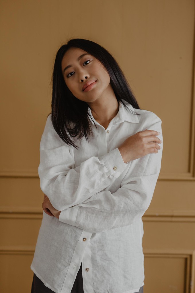 NORDKAPP shirt in White from AmourLinen