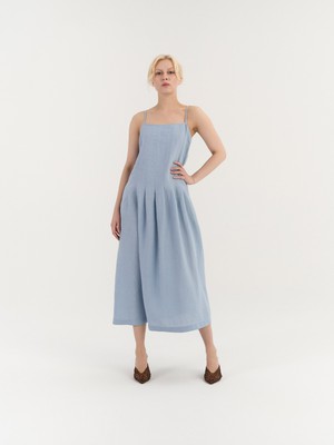 Sarah Pleated Dress from AmourLinen