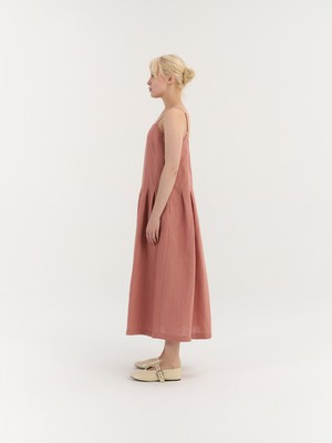 Sarah Pleated Dress from AmourLinen