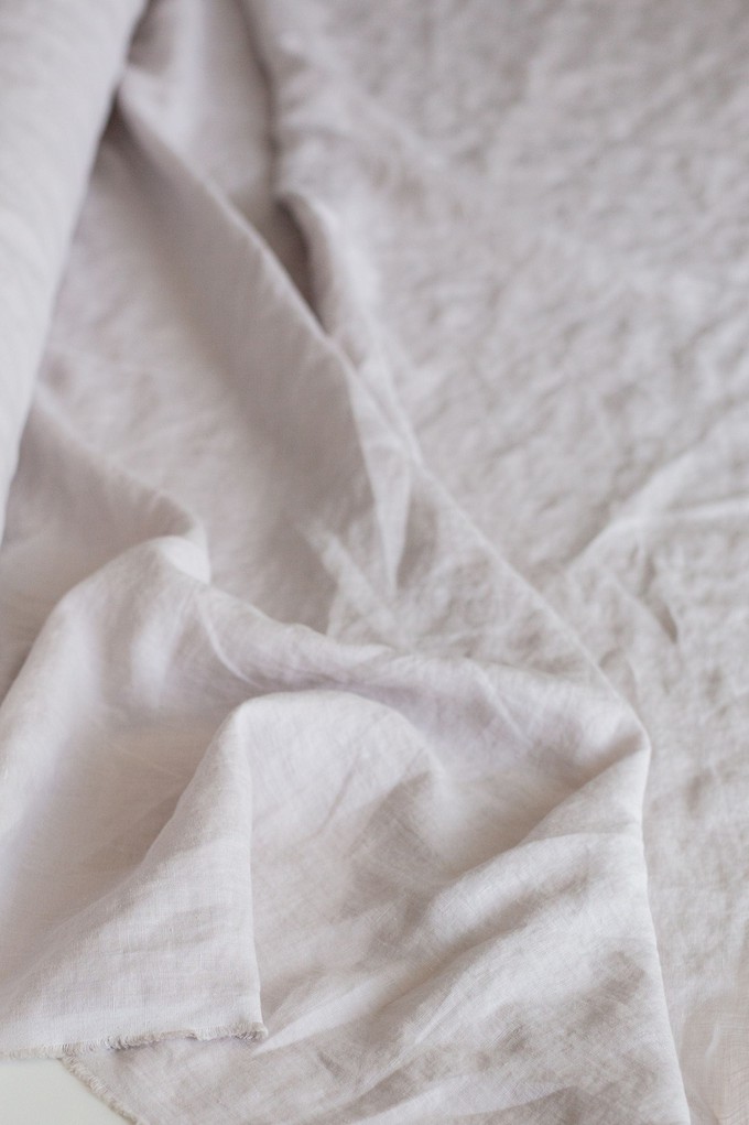 Ines slip midi linen dress in Cream | sale from AmourLinen