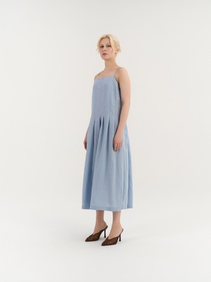 Sarah Pleated Dress from AmourLinen