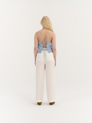 Ava Lace-Back Top from AmourLinen