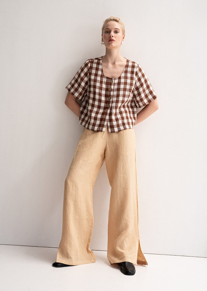 Leah Pants with Slits from AmourLinen