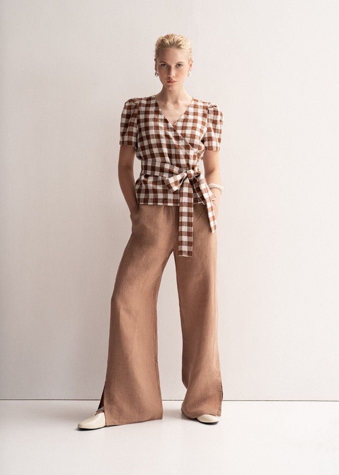 Leah Pants with Slits from AmourLinen