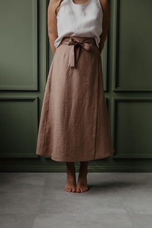 IRIS skirt in Rosy Brown from AmourLinen