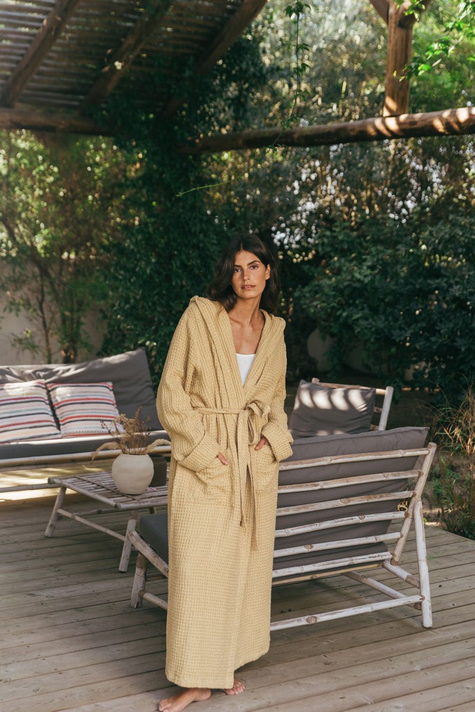 Women’s Waffle Bathrobe from AmourLinen