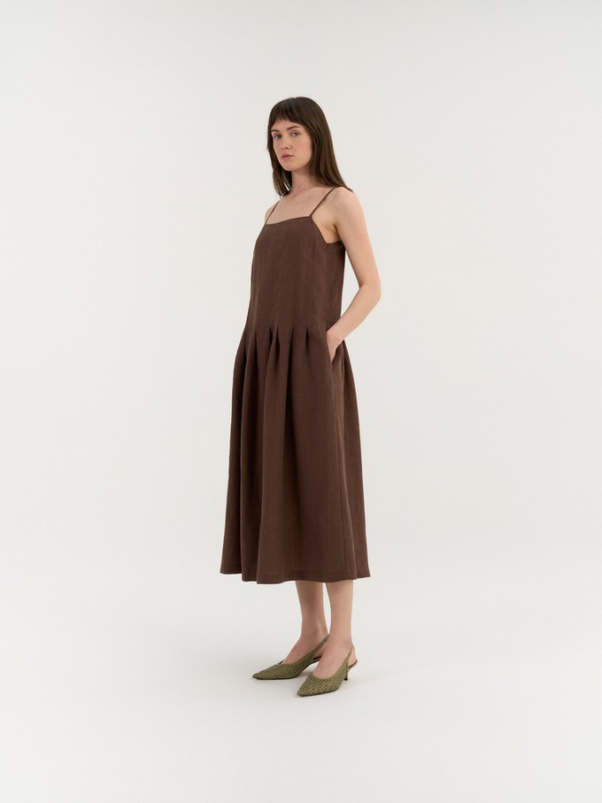 Sarah Pleated Dress from AmourLinen