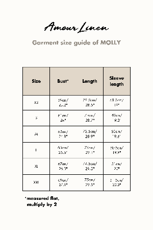MOLLY shirt in Cream | sale from AmourLinen