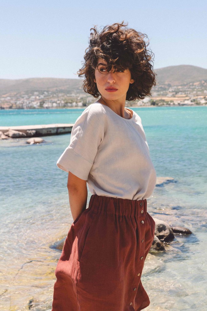 PORTO top in Cream from AmourLinen
