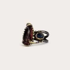 Gemstone splash ring via Ana Dyla