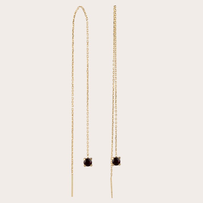 Asya garnet earrings from Ana Dyla