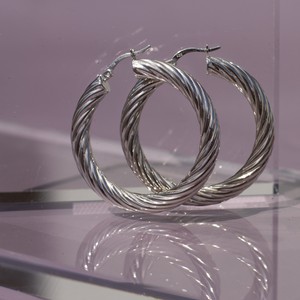 Luma hoops silver from Ana Dyla